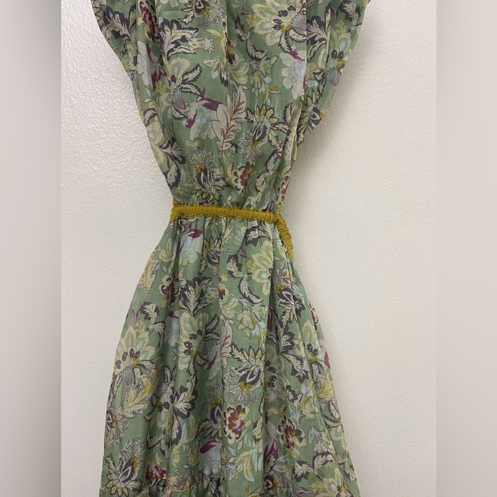 CURRENT AIR Lasalle Open Back Midi Dress In Floral Sage Sz S NWT - Picture 7 of 14